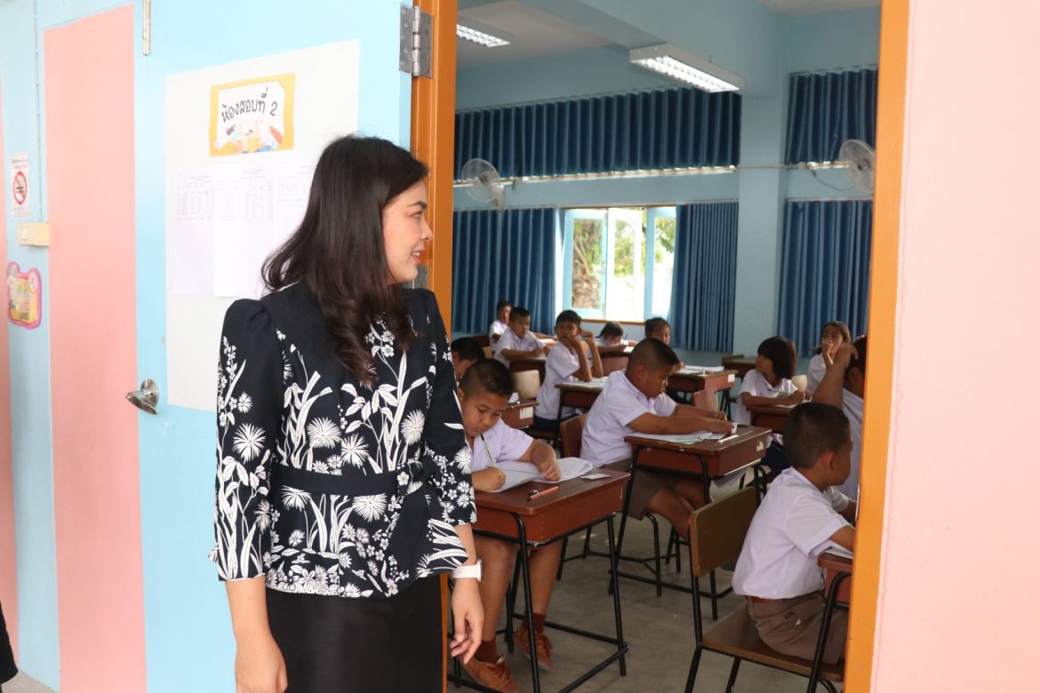 เยี่ยมให้กำลังใจการสอบ NT ประจำปีการศึกษา 2568 กลุ่มโรงเรียนทวารวดี