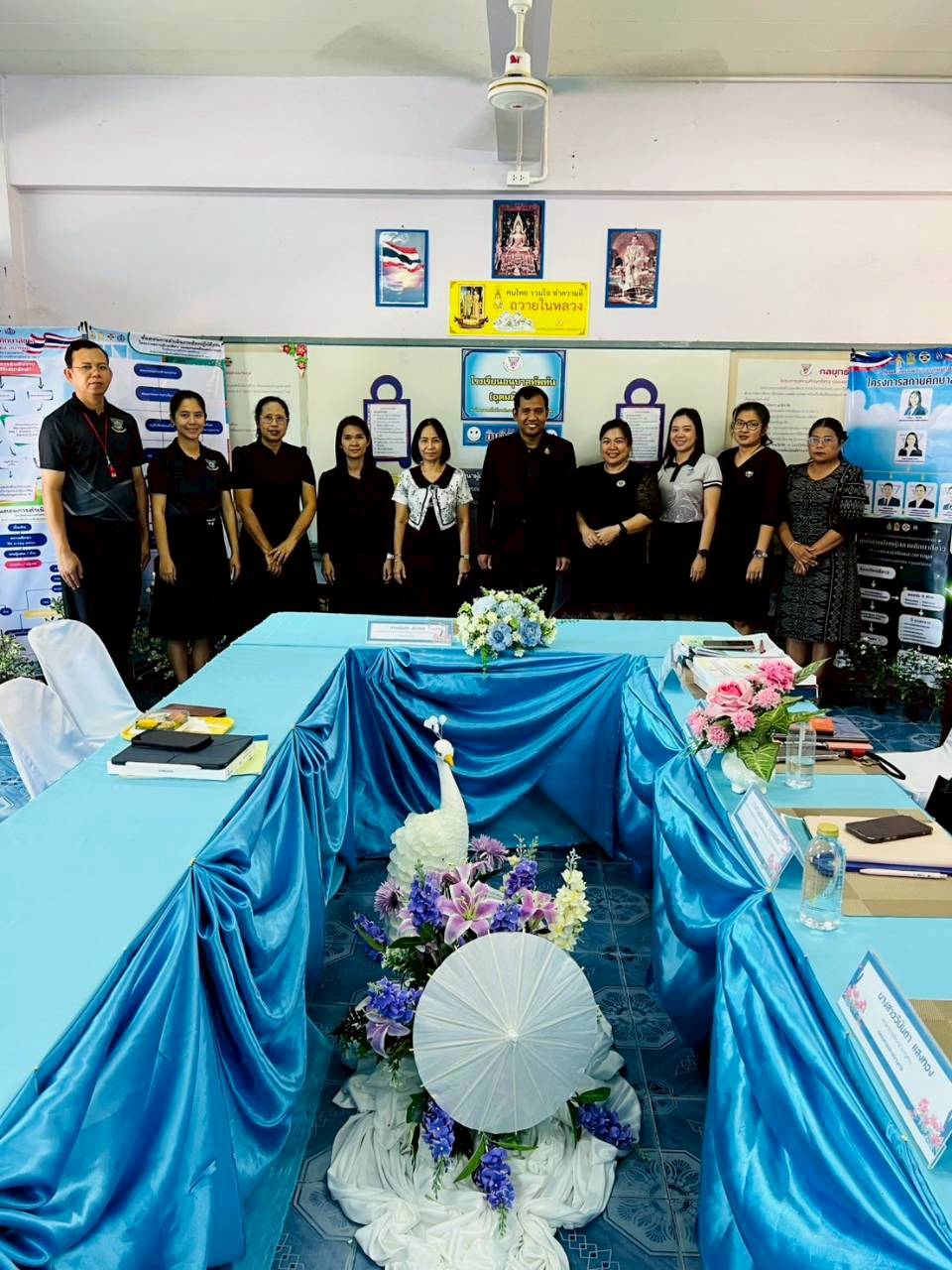 การตรวจประเมินโครงการสถานศึกษาสีขาว ปลอดยาเสพติดและอบายมุข ปีการศึกษา 2568